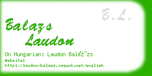 balazs laudon business card